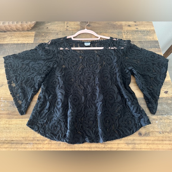 Charming Charlie Tops - Charming black lace top to add romance to your wardrobe 💕